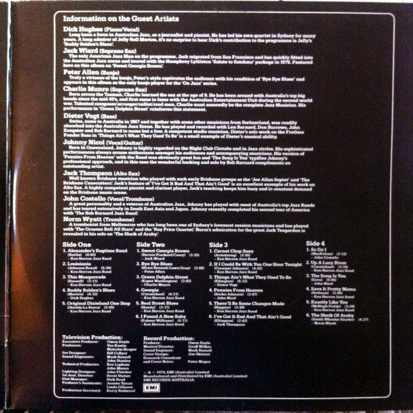 The Ken Herron Jazz Band Featuring Graeme Bell & Bob Barnard : On Jazz (2xLP, Album)