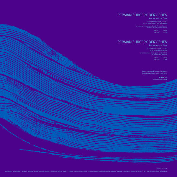 Terry Riley : Persian Surgery Dervishes (2xLP, Album, RE, RM, Gat)