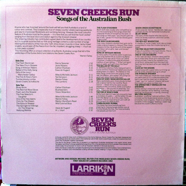 Various : Seven Creeks Run - Songs Of The Australian Bush (LP, Album, RE)