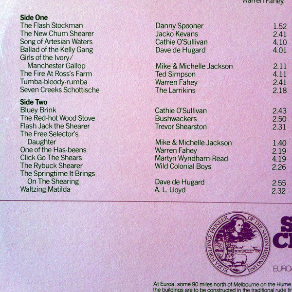 Various : Seven Creeks Run - Songs Of The Australian Bush (LP, Album, RE)