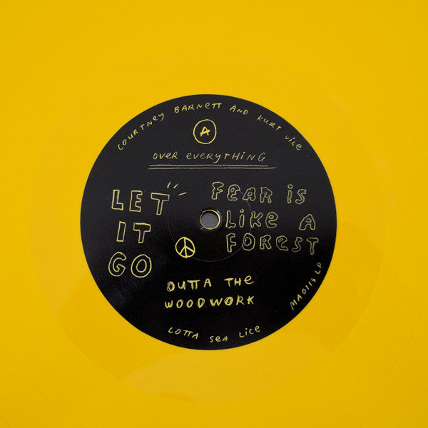Courtney Barnett And Kurt Vile : Lotta Sea Lice (LP, Album, Ltd, Yel)
