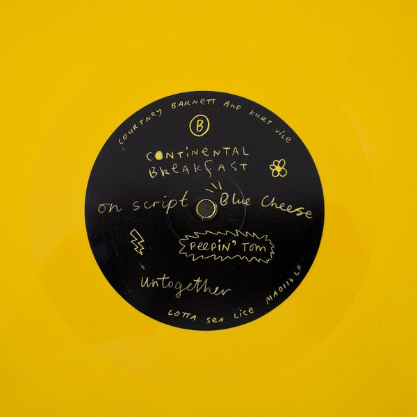 Courtney Barnett And Kurt Vile : Lotta Sea Lice (LP, Album, Ltd, Yel)