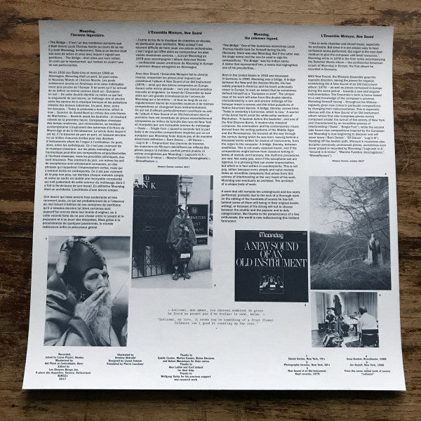 Ensemble Minisym : Moondog - New Sound (LP, Album, Ltd)
