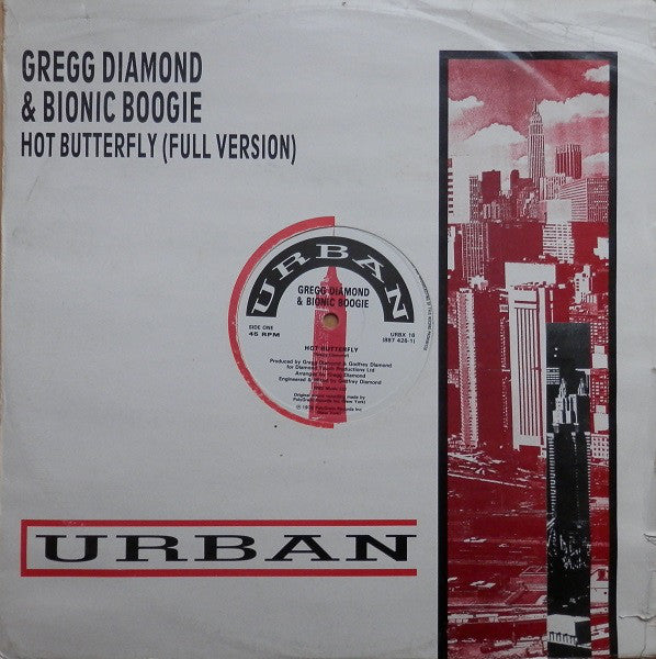 Gregg Diamond & Bionic Boogie : Hot Butterfly (Full Version) (12", Single)