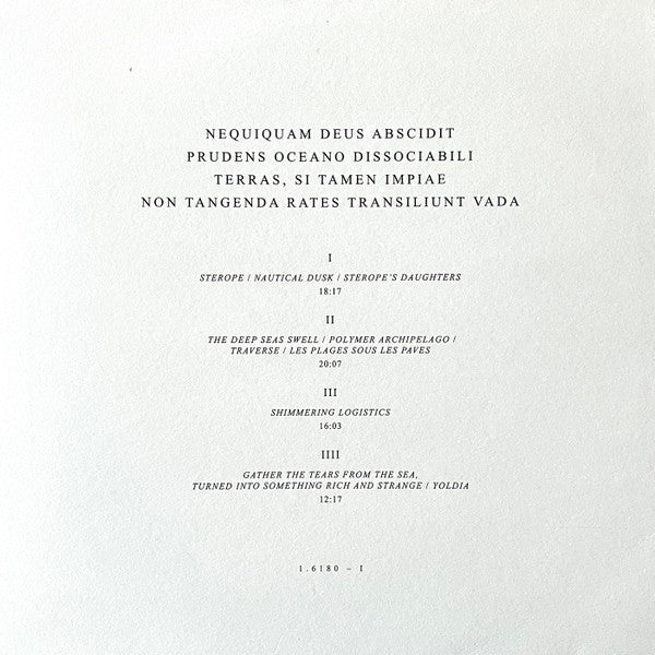 Nequiquam Deus Abscidit Prudens Oceano Dissociabili Terras, Si Tamen Impiae Non Tangenda Rates Transiliunt Vada – Turhaan Erotti Kaukonäköinen Jumala / Maat Toisistaan Merien Avulla / Jos Epäphyhät Alukset Halkovat / Tahrimattomiksi Tarkoitettuja (2