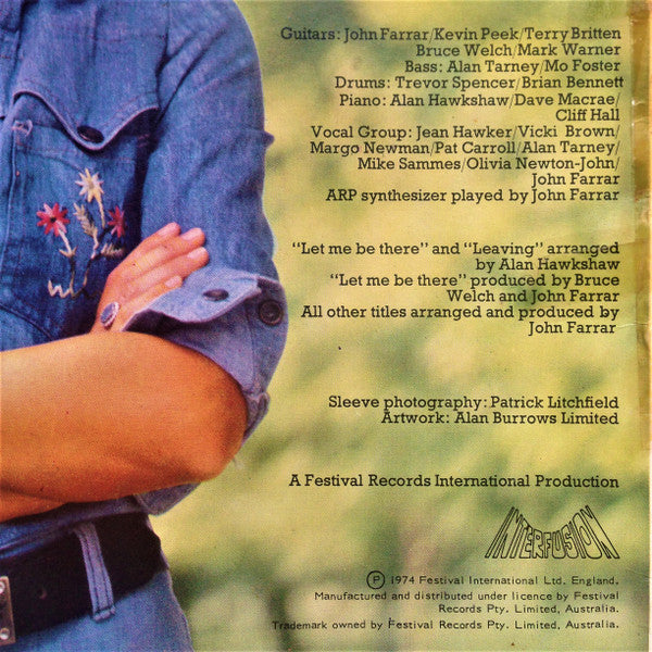 Olivia Newton-John : Let Me Be There (LP, Album, Tan)