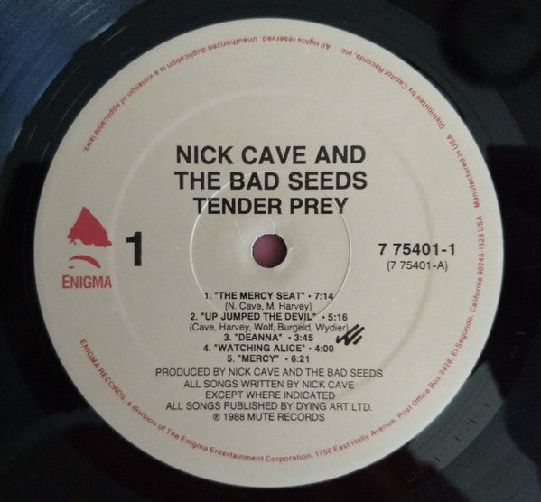 Nick Cave & The Bad Seeds : Tender Prey (LP, Album, All)