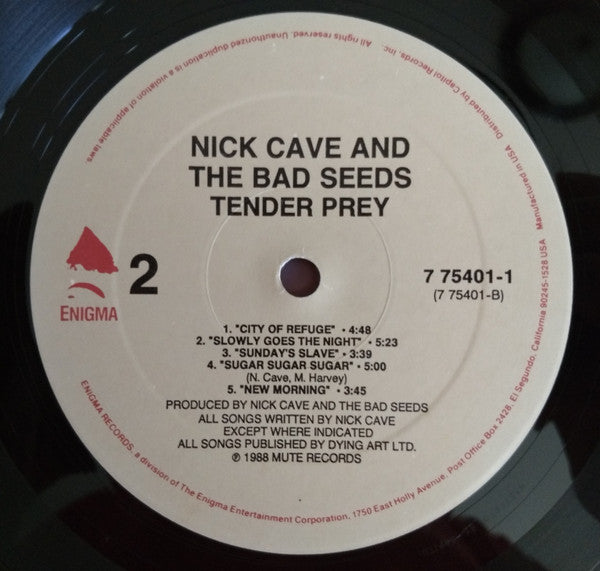 Nick Cave & The Bad Seeds : Tender Prey (LP, Album, All)