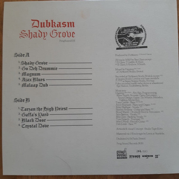 Dubkasm : Shady Grove (LP, Ltd, Num)
