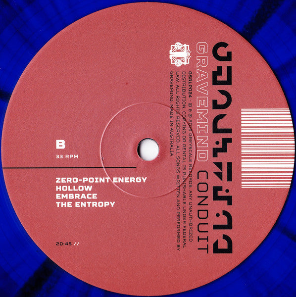 Gravemind (3) : Conduit (LP, Album, Ltd, Blu)