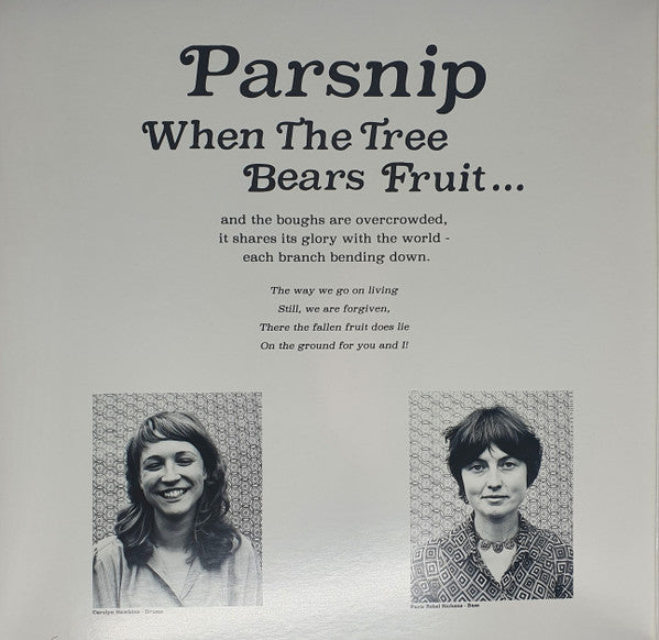 Parsnip (2) : When The Tree Bears Fruit (LP, Album, Ltd, Whi)