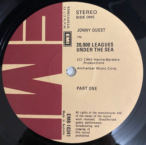 Jonny Quest : Jonny Quest In 20,000 Leagues Under The Sea (LP, RE)