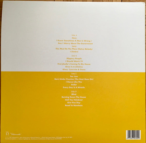 David Byrne : David Byrne's American Utopia On Broadway (Original Cast Recording) (2xLP, Gat)