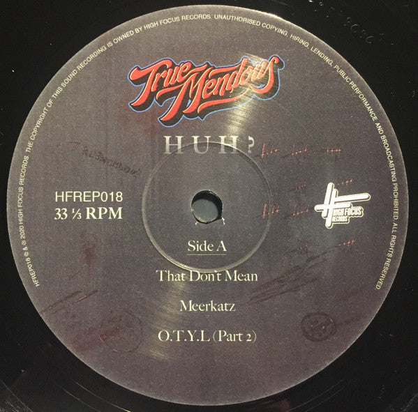 TrueMendous : Huh? (12", EP)
