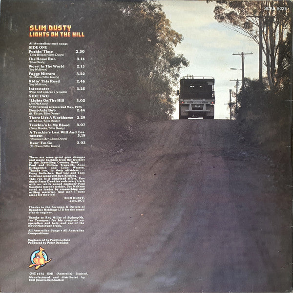 Slim Dusty : Lights On The Hill (LP, Album, Gat)