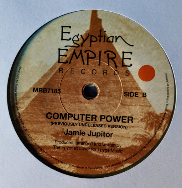Egyptian Lover And Hanky Panky (2) / Jamie Jupitor : Computer Love (Sweet Dreams) / Computer Power (7", Ltd, RE, Gol)