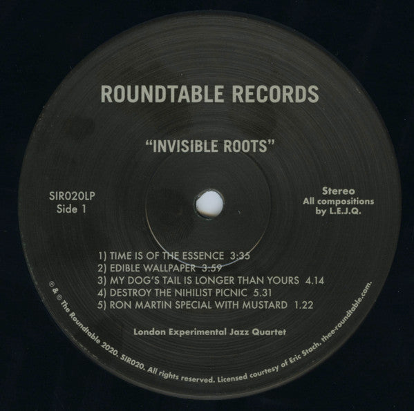 The London Experimental Jazz Quartet : Invisible Roots (LP, Album, RE)