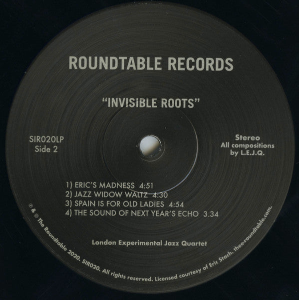 The London Experimental Jazz Quartet : Invisible Roots (LP, Album, RE)