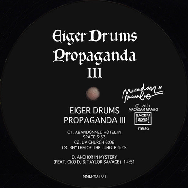 Eiger Drums Propaganda : Eiger Drums Propaganda lll (2xLP, Album)
