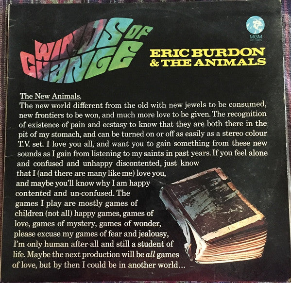 Eric Burdon & The Animals : Winds Of Change (LP, Album, Fli)