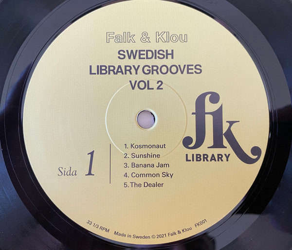 Falk & Klou : Swedish Library Grooves Vol. 2 (LP)