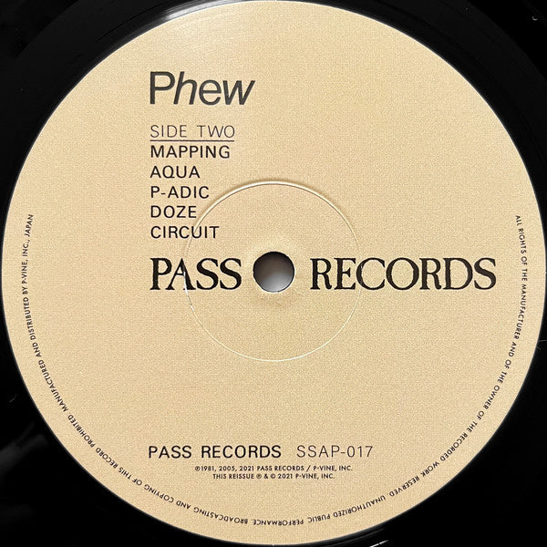 Phew : Phew (LP, Album, Ltd, RE, RM)
