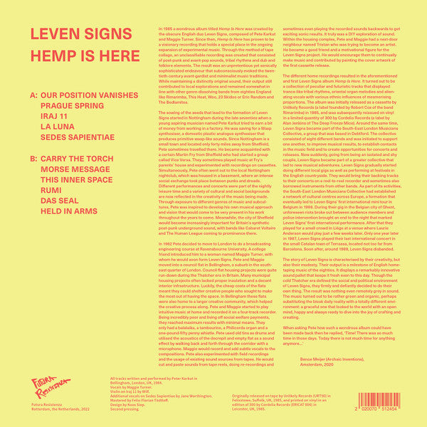 Leven Signs : Hemp Is Here (LP, Album, Ltd, RM, RP)