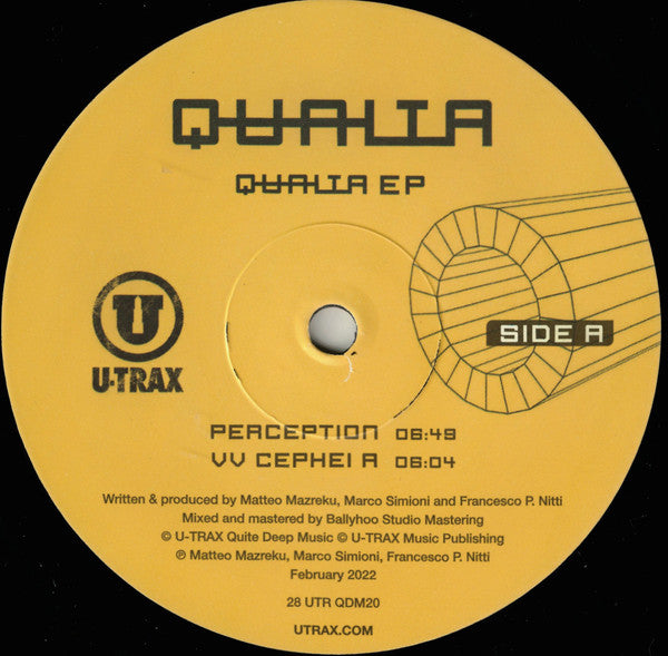 Qualia (11) : Qualia EP (12", EP)