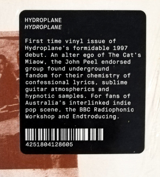 Hydroplane : Hydroplane (LP, Album, RE, RM)