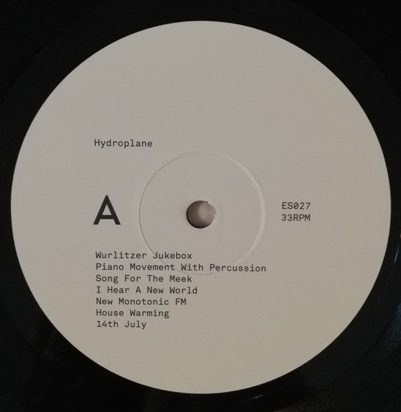 Hydroplane : Hydroplane (LP, Album, RE, RM)