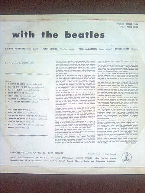 The Beatles : With The Beatles (LP, Album, Mono, RP)