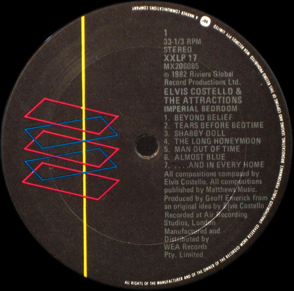 Elvis Costello And The Attractions* : Imperial Bedroom (LP, Album)
