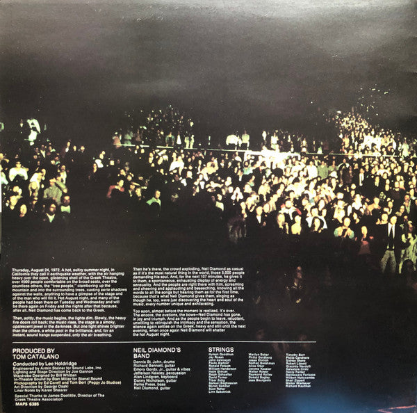 Neil Diamond : Hot August Night (2xLP, RE, Gat)