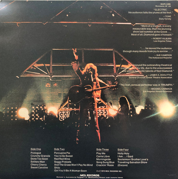 Neil Diamond : Hot August Night (2xLP, RE, Gat)