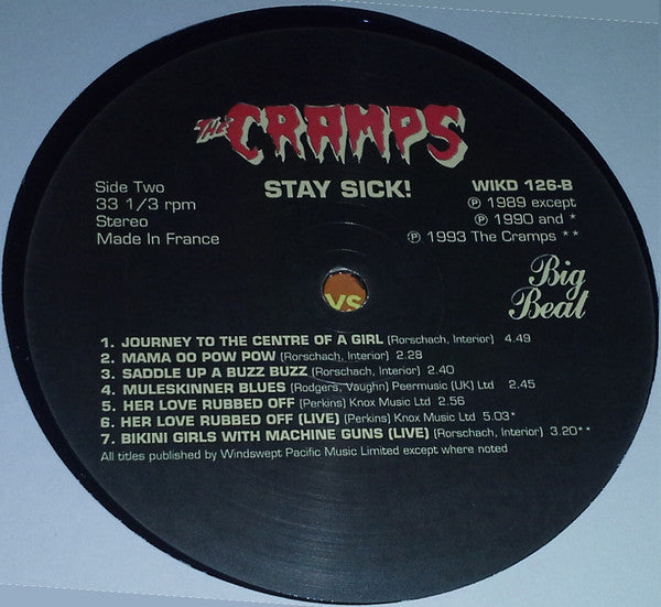 The Cramps : Stay Sick! (LP, Album, RE)