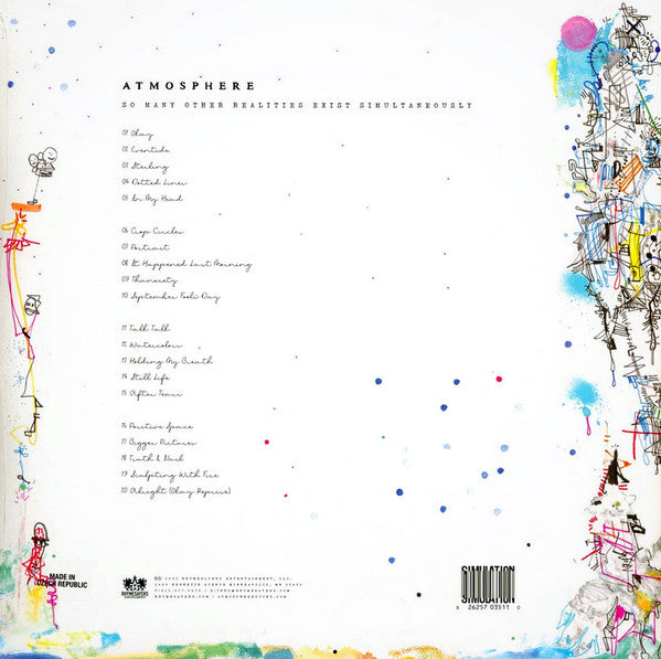 Atmosphere (2) : So Many Other Realities Exist Simultaneously (2xLP, Album)