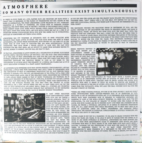 Atmosphere (2) : So Many Other Realities Exist Simultaneously (2xLP, Album)