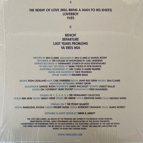 Sinj Clarke : The Height of Love (12", Album)