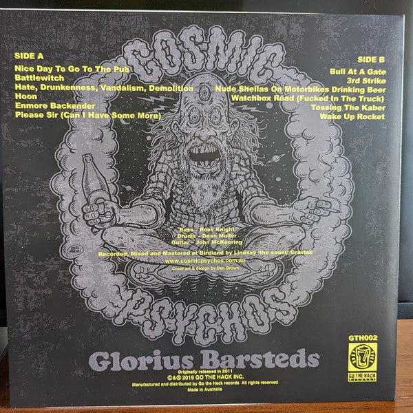 Cosmic Psychos : Glorius Barsteds (LP, Album, RE, San)