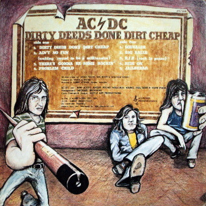 AC/DC : Dirty Deeds Done Dirt Cheap (LP, Album, RE)