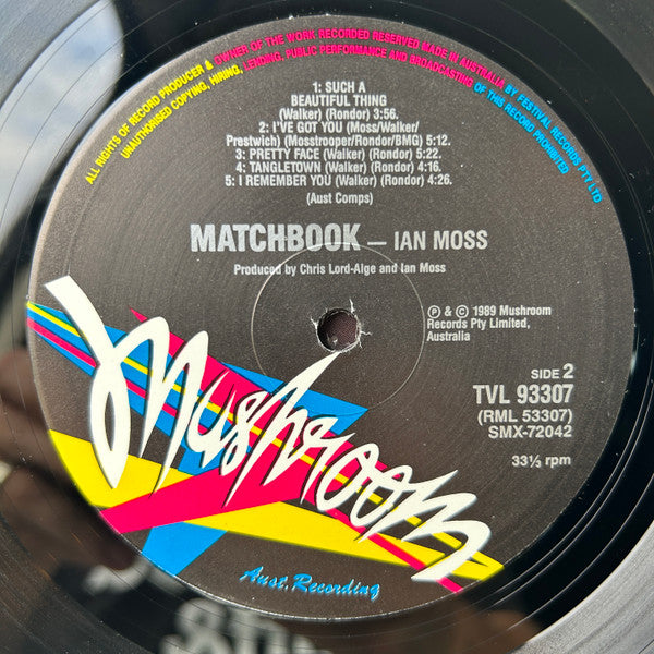 Ian Moss : Matchbook (LP, Album, Gat)
