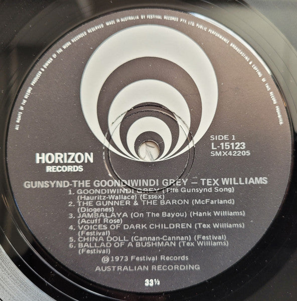 Tex Williams (2) : Gunsynd - The Goondiwindi Grey (LP, RE)