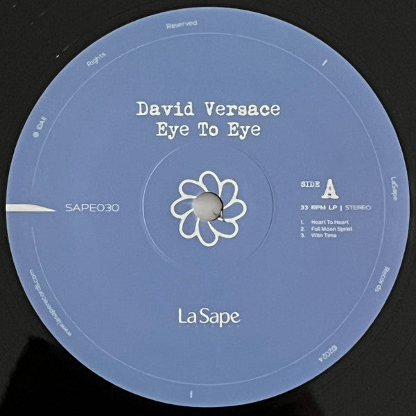 David Versace : Eye To Eye (LP, Album)