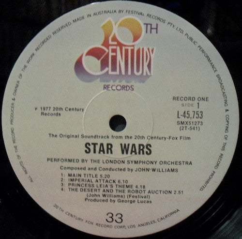 John Williams (4), London Symphony Orchestra : Star Wars (2xLP, Album)