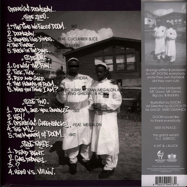 MF Doom : Operation: Doomsday (LP, Sil + LP, Sil + Album, RSD, RE, Gat)