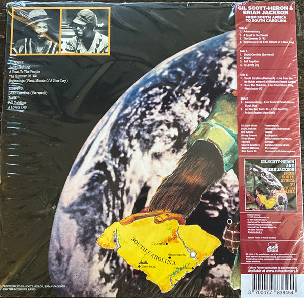 Gil Scott-Heron & Brian Jackson : From South Africa To South Carolina (2xLP, Album, RSD, RE, Gol)