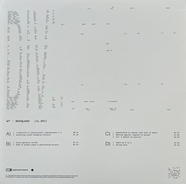 sr² : Diving Solo (2x12", Album)