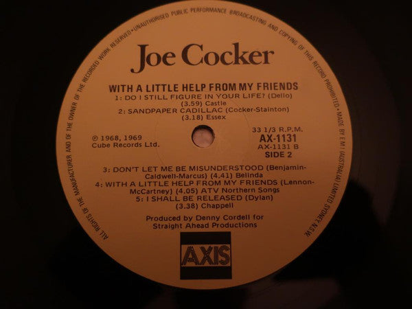 Joe Cocker : With A Little Help From My Friends (LP, Album, RE)