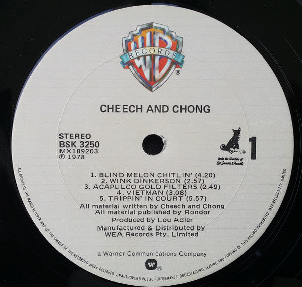 Cheech & Chong : Cheech And Chong (LP, Album, RE)