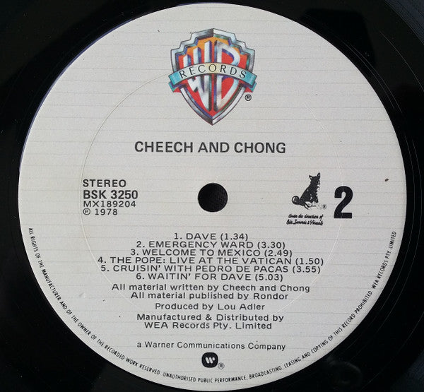 Cheech & Chong : Cheech And Chong (LP, Album, RE)